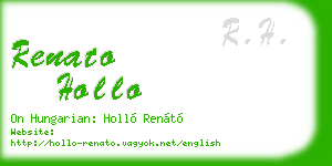 renato hollo business card